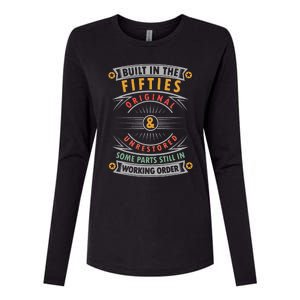 Built In The Fifties Built In The 50s Birthday Womens Cotton Relaxed Long Sleeve T-Shirt