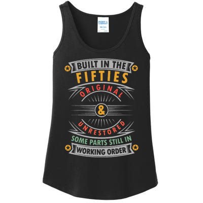 Built In The Fifties Built In The 50s Birthday Ladies Essential Tank