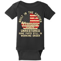 Built In The Forties Original & Unrestored 70th Birthday Baby Bodysuit