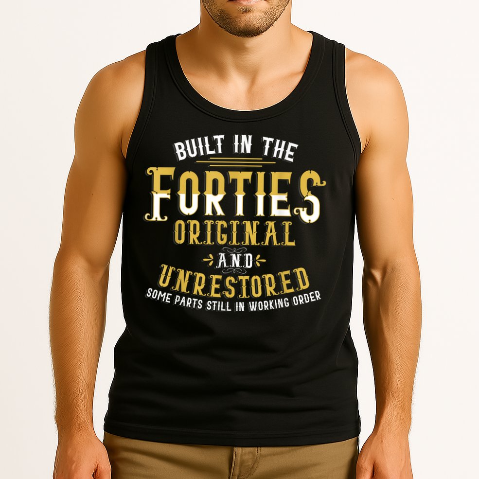 Built In The Forties Original Unrestored 70th Birthday Funny Tank Top