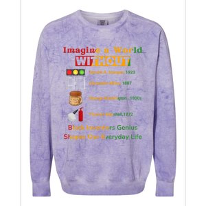 Black Inventors Their Timeless Contributions Black History Colorblast Crewneck Sweatshirt