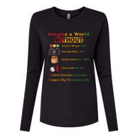 Black Inventors Their Timeless Contributions Black History Womens Cotton Relaxed Long Sleeve T-Shirt