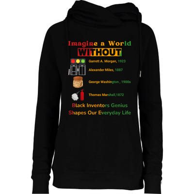 Black Inventors Their Timeless Contributions Black History Womens Funnel Neck Pullover Hood