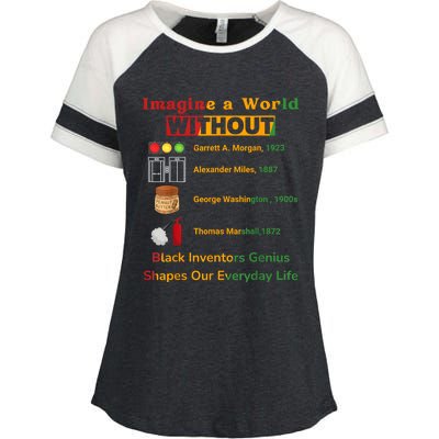 Black Inventors Their Timeless Contributions Black History Enza Ladies Jersey Colorblock Tee