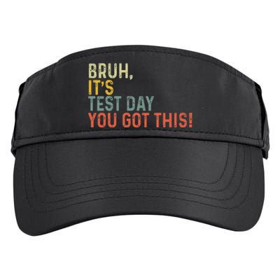 Bruh It’S Test Day You Got This Testing Day Adult Drive Performance Visor