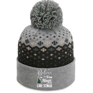 Believe In The Magic Of Christmas Gift The Baniff Cuffed Pom Beanie