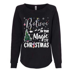 Believe In The Magic Of Christmas Gift Womens California Wash Sweatshirt