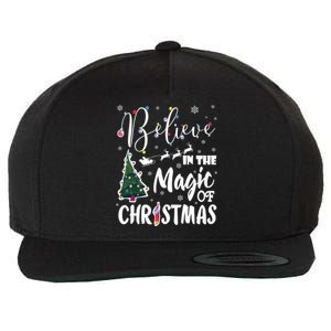 Believe In The Magic Of Christmas Gift Wool Snapback Cap