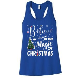 Believe In The Magic Of Christmas Gift Women's Racerback Tank