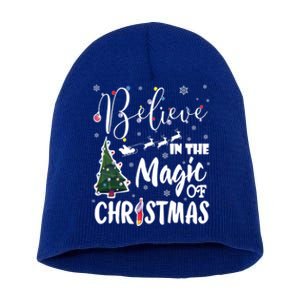 Believe In The Magic Of Christmas Gift Short Acrylic Beanie