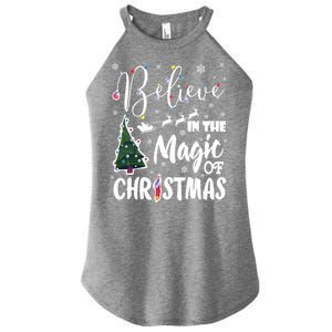 Believe In The Magic Of Christmas Gift Women's Perfect Tri Rocker Tank