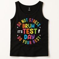 Bruh Its Test Day Rock The Test Teacher Student Testing Day Tank Top