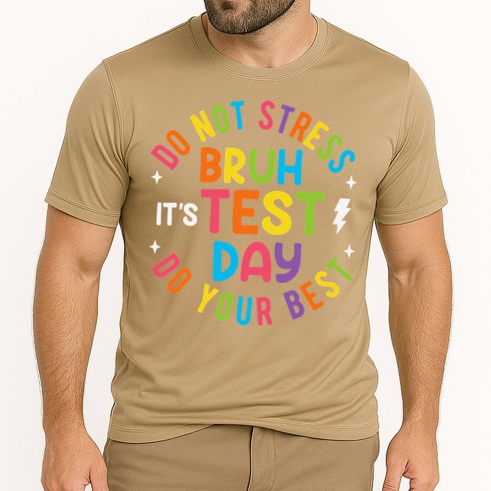 Bruh Its Test Day Rock The Test Teacher Student Testing Day Performance Shirt