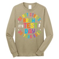 Bruh Its Test Day Rock The Test Teacher Student Testing Day Long Sleeve Shirt