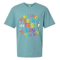 Bruh Its Test Day Rock The Test Teacher Student Testing Day Sueded Cloud Jersey T-Shirt