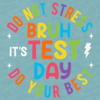 Bruh Its Test Day Rock The Test Teacher Student Testing Day Sueded Cloud Jersey T-Shirt