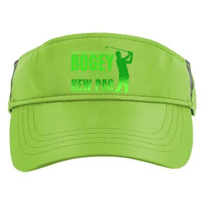 Bogey Is The New Par Funny Golfer Golf Golfing Adult Drive Performance Visor