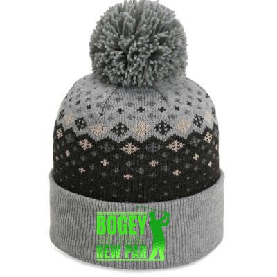 Bogey Is The New Par Funny Golfer Golf Golfing The Baniff Cuffed Pom Beanie