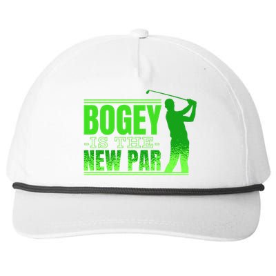 Bogey Is The New Par Funny Golfer Golf Golfing Snapback Five-Panel Rope Hat