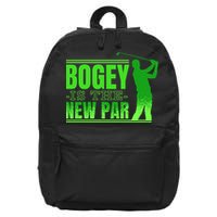 Bogey Is The New Par Funny Golfer Golf Golfing 16 in Basic Backpack
