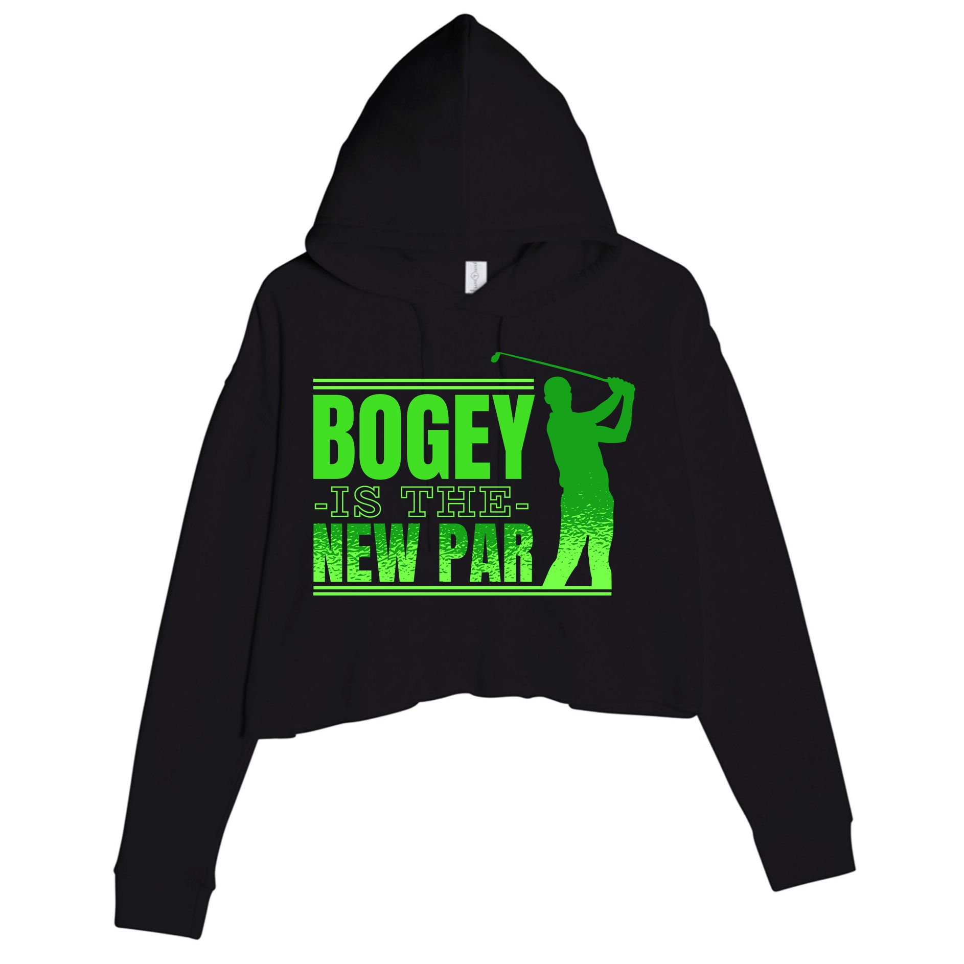 Bogey Is The New Par Funny Golfer Golf Golfing Crop Fleece Hoodie
