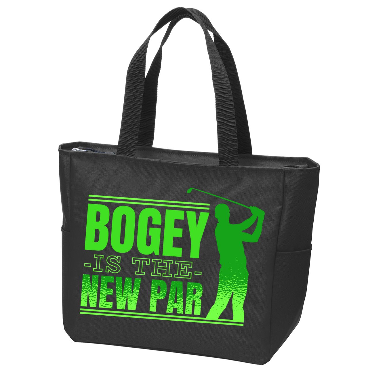 Bogey Is The New Par Funny Golfer Golf Golfing Zip Tote Bag