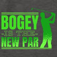 Bogey Is The New Par Funny Golfer Golf Golfing Vector Backpack