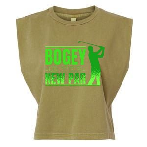 Bogey Is The New Par Funny Golfer Golf Golfing Garment-Dyed Women's Muscle Tee