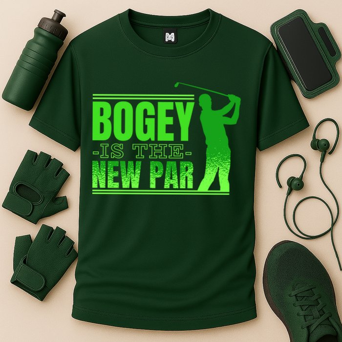 Bogey Is The New Par Funny Golfer Golf Golfing Cooling Performance Crew T-Shirt
