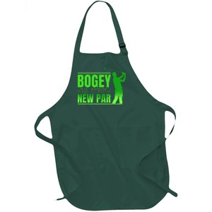 Bogey Is The New Par Funny Golfer Golf Golfing Full-Length Apron With Pockets