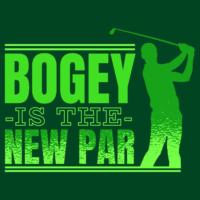 Bogey Is The New Par Funny Golfer Golf Golfing Premium T-Shirt