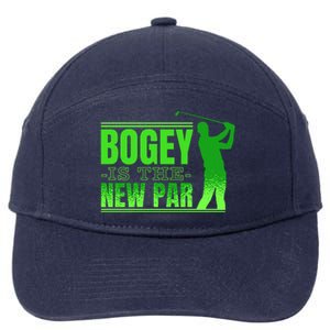 Bogey Is The New Par Funny Golfer Golf Golfing 7-Panel Snapback Hat