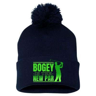 Bogey Is The New Par Funny Golfer Golf Golfing Pom Pom 12in Knit Beanie