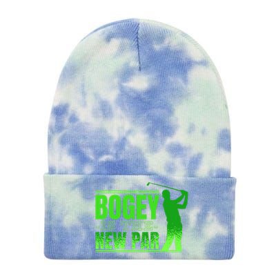 Bogey Is The New Par Funny Golfer Golf Golfing Tie Dye 12in Knit Beanie