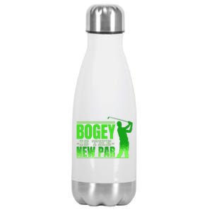 Bogey Is The New Par Funny Golfer Golf Golfing Stainless Steel Insulated Water Bottle