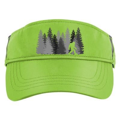 Bigfoot In The Forest Sasquatch Cute Gift Adult Drive Performance Visor