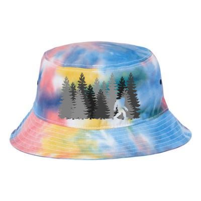 Bigfoot In The Forest Sasquatch Cute Gift Tie Dye Newport Bucket Hat