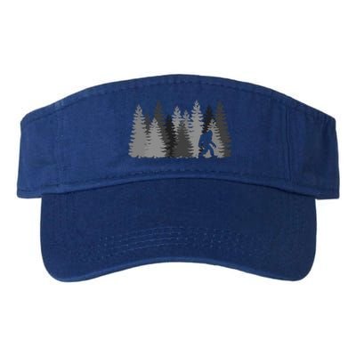 Bigfoot In The Forest Sasquatch Cute Gift Valucap Bio-Washed Visor