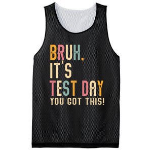 Bruh It’S Test Day You Got This Testing Mesh Reversible Basketball Jersey Tank