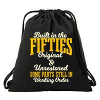 Built In The Fifties Original And Unrestored Some Parts Drawstring Bag