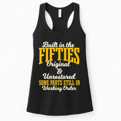 Built In The Fifties Original And Unrestored Some Parts Womens Tank Top