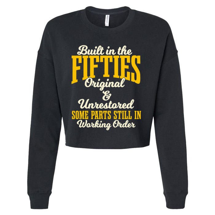 Built In The Fifties Original And Unrestored Some Parts Cropped Pullover Crew