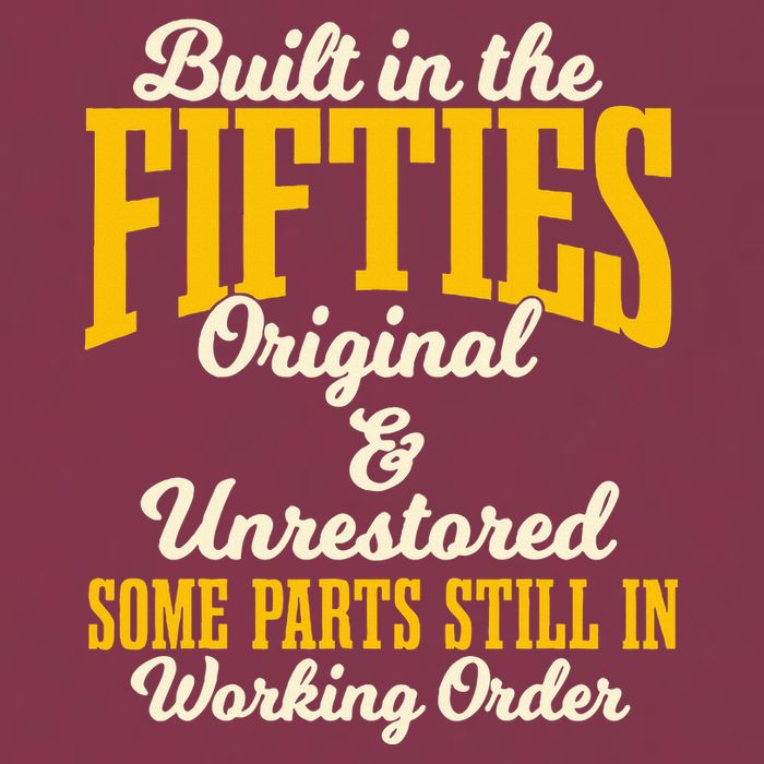 Built In The Fifties Original And Unrestored Some Parts 16oz Travel Tumbler