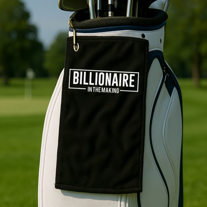 Billionaire In The Making Motivation Mindset Golf Towel