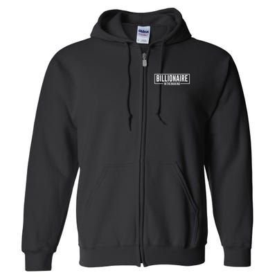 Billionaire In The Making Motivation Mindset Full Zip Hoodie