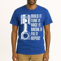 Build It Tune It Race It Break It Fix It Repeat Mechanic Gift Tall T-Shirt