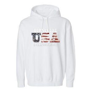 Born In The USA A Really Long Time Ago Funny Birthday Garment-Dyed Fleece Hoodie