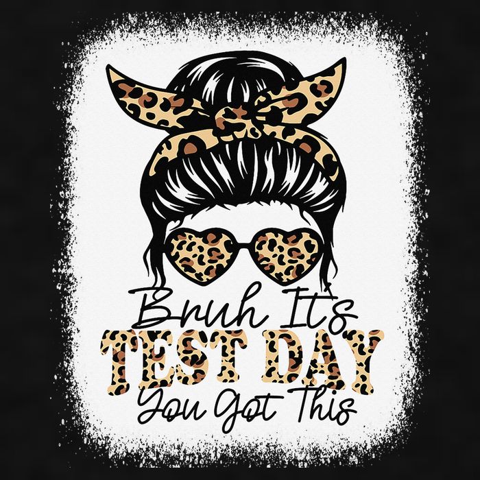 Bruh Its Test Day You Got This Testing Day Teacher Tie Dye Ladies PosiCharge Tri-Blend Wicking Tank