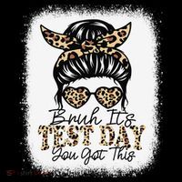 Bruh Its Test Day You Got This Testing Day Teacher Tie Dye Hooded Wearable Blanket