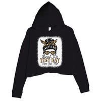 Bruh Its Test Day You Got This Testing Day Teacher Tie Dye Crop Fleece Hoodie